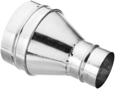 PATIKIL 6 Inch to 3 Inch Round Duct Reducer Increaser Connector, Galvanized Steel Adapter Pipe Fitting for Bathroom Kitchen Ventilation Systems, Silver Tone