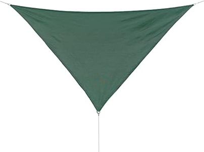 Coolaroo Coolhaven Shade Sail, 95% UV Block Shade and Sun Shield, Medium 18' Triangle Shade Sail Including Hardware Kit, Heritage Green