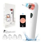 NITCA Blackhead Remover Vacuum with Camera,Electric Acne Extractor Pore Vacuum,Upgraded Facial Pore Vacuum with 4 Probes & 3 Modes,USB Rechargeable Facial Pore Cleaner for Unisex