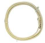 AJ Tack Wholesale Adult Rodeo Lasso Lariat Rope Hand Sewn Leather Burner 30 Feet Made in USA Waxed