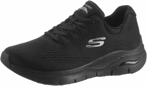 Skechers Women’s Arch Fit Sneaker – Black Mesh, Size 6 UK