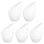 5pcs Angled Horseshoe Lampshade Cylinder Pendant Shade Ceiling Light Fringe Lamp Shade Glass Table Lamp Window Shades for Home Tablescape Decor Floor Chandelier Pp White Balloon