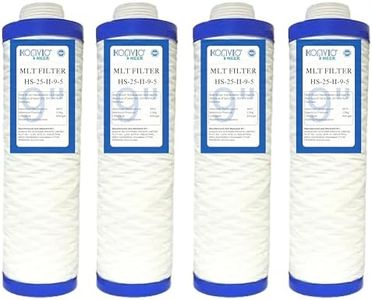 KONVIO NEER 9 Inch pp Yarn Filter Cartridge MLT Compatible for 10 Inch pp Yarn Pre Filter Housing of All Water Purifier | Pack of 4