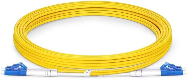 LC/UPC-LC/UPC Duplex Single Mode OS2 Fiber Optic Patch Cord (5m)