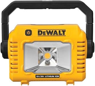 DEWALT 12V/20V MAX LED Work Light, Compact with 360 Degree Rotating Handle, 2000 Lumens of Brightness, Cordless, Bare Tool Only (DCL077B)