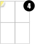 4 Labels Per A4 Sheet, 50 Sheets 20