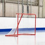 FORZA Regulation Ice Hockey Goal - 6ft x 4ft Hockey Goal - 1.5" Steel Frame & 5mm Goal Net