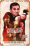 YAPJIGM Threat Level Midnight Movie Poster Retro Metal Sign for Cafe Bar Pub Office Garage Home Wall Decor Gift Vintage Tin Sign 12 X 8 inch