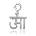 FOURSEVEN Hindi Alphabet Charm Pendant - ? (AA) - Fits in Bracelets, Chains and Necklace - 925 Sterling Silver Jewellery for Men and Women (Best Gift for Him/Her)