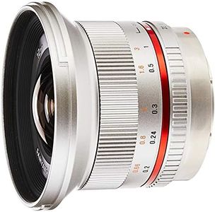 Samyang SY12M-MFT-SIL 12mm F2.0 Ultra Wide Angle Lens for Olympus/Panasonic Micro 4/3 Cameras, Silver