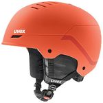 uvex Wanted, Adjustable ski & Snowboard Helmet with closable Ventilation System for Women & Men, Fierce red Stripes mat, Medium