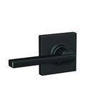 Schlage F10 LAT 622 COL 16-080 10-027 134 Front Entry Handleset Interior, Matte Black