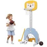 HONEY JOY Kids Basketball Hoop, 3 i