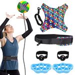 VINTEAM Volleyball Training Equipment Aid, Volleyball Serve Trainer Solo Practice Trainer Kit for Serving, Setting, Spiking & Arm Swing, Returns Ball After Every Swing, Great Gift for Beginners & Pro