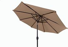 Trademark Innovations Tilt Crank Patio Umbrella, 7', Tan