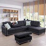 Evedy Modern Linen Living Room Furn