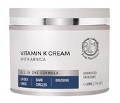 Vitamin K Cream- Moisturizing Bruise Healing Formula. Dark Spot Corrector for Bruising, Spider Veins & Broken Capillaries. Reduces Under Eye Dark Circles, Fine Lines, Puffiness, & Wrinkles