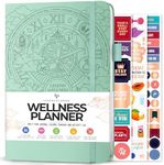 Legend Wellness Planner & Food Journal – Daily Diet & Health Journal with Exercise & Weight Loss Tracker – Nutrition Diary, 6 Months (Mint Cream)