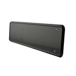 Streetwize - Black Plastic - Number Plate Surround - Shock Absorbing - Ideal For: Cars, Vans, 4x4's and Lorries