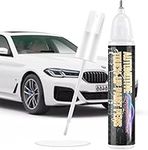 Touch Up Paint for Cars(White), Automotive Touch Up Paint Pen, Two-In-One Car Paint Scratch Repair, Car Scratch Remover for Deep Scratches, Special-Purpose White Car Paint Universal Color.