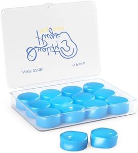 Quality Silicone Ear Plugs 6 Pair - Noise Cancelling Moldable Earplugs for Swimming Pool Surfing Bathing Water Skiing Snoring Sleeping Sound Blocking - Gel Wax Ear Plugs for Swimming Kids Adults