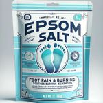 Epsom Salt Foot Soak, 134g, Soothes Foot Pain & Burning, Unscented