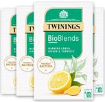 Twinings Bioblends Lemon, Ginger and Turmeric Tea with Friendly Bacteria, 72 Tea Bags (Multipack of 4 x 18 Teabags)