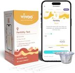 Vivoo Fertility Test, Monitor Your Ovarian Reserve at-Home, Scan & Track Your Results with Vivoo App, Individually Wrapped 10 Fsh Test Strips and 10 Urine Collector