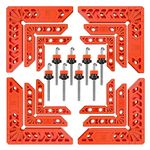 Relitec R Clamping Square for Woodworking, 90 Degree Corner Clamp Positioning Squares Right Angle Clamp Wood Tools for Gluing Cabinets, Photo Frames or Drawers, Set of 12（3" 4" 6"）