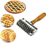 ZuoLan Stainless Steel Pastry Crimpers Lattice Roller Cutter Baking Tool for Pie Pizza Cake Bread Cookie