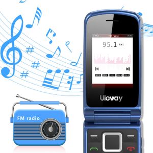 Senior Flip Phone – Large Buttons, Blue