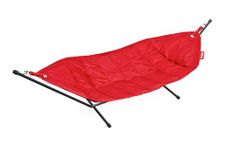 Fatboy Headdemock Hammock with Stand - Double 2 Person Hammock - Hammock with Easy to Assemble Metal Frame - Outdoor Hammock - Max Load Capacity 150 kg - Red