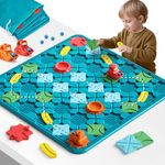 Kids Toys STEM Board Games - Smart Logical Road Builder Large Size Educational Brain Teasers Puzzles Toys, Preschool Learning Montessori Big Board Maze Birthday Gifts Kids Boys Girls Age 4-8 Year Old