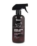 The Spruce Pet Stain & Odor Remover - Plant-Derived Enzyme-Based Cleaner for Dog and Cats Urine, Feces, Vomit, etc. Safe & Effective on Tile, Hardwood, Carpets, and Upholstery - 17 oz