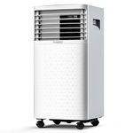 TURBRO Greenland 8,000 BTU ASHRAE (5,000 BTU SACC) Portable Air Conditioner, Dehumidifier and Fan, 3-in-1 Floor AC Unit for Rooms up to 300 Sq Ft, Sleep Mode, Timer, Remote Included