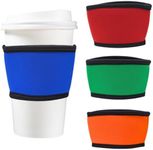 TahoeBay Coffee Cup Sleeves - 12, 16, and 20 oz Starbucks Compatible Reusable Neoprene Insulator (Multicolor, 4)
