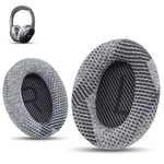 Breathe New Life into Your Bose QC35 II - Bose Replacement Earpads by Krone Kalpasmos, Luxurious Fabric & Memory Foam, Fits Bose QC35/QC25/QC2/QC15/Ae2/Ae2i/Ae2w/SoundTrue&SoundLink - Sleek Gray black