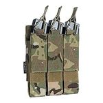 IDOGEAR Triple Mag Pouches Tactical Magazine Pouch Molle Open Top Kriss Mag Pouch for MP5 Magazines (Multi-camo)