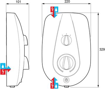 Mira Vie Electric Shower 10.8kW – Chrome Finish