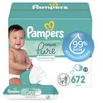 Pampers Aqua Pure Sensitive Baby Wipes 6X Pop-Top 336 Count