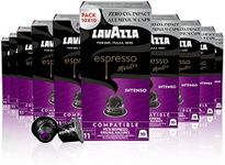 Lavazza, Espresso Maestro Intenso, 100 Coffee Pods Compatible with Nespresso Machines, Wood, Spice,&Cocoa Notes, Arabica&Robusta, Intensity 11/13, Medium Roast, Zero CO2 Impact, 10 Packs of 10 Pods