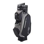 Wilson Staff Golf Bag, I LOCK III Cart Bag, Trolley Bag, For up to 9 irons, Black/Grey/White, 3.2 kg, WGB4330BL