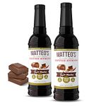 Matteo's Sugar Free Coffee Flavoring Syrup, Mocha, Delicious Coffee Syrup, 0 Calories, 0 Sugar coffee syrups (750ML)