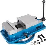 VEVOR Bench Clamp Vise High Precision Clamping Vise 5 Inch Jaw Width w/360 Degree Swiveling Base CNC Vise