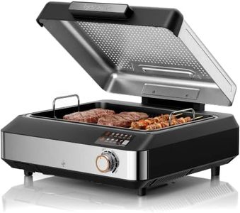 Kismile Smokeless Indoor Grill & Electric Griddle, 2-in-1 Countertop Grill