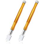 Mesee 2 Pieces Glass Cutter Set, Professional Tungsten Carbide Tip Glass Cutters Pencil Style Mirror Scoring Cutting Tool for 3mm - 15mm Thickness Glass Mosaic Ceramic Tiles Cutting