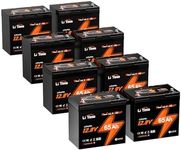 LiTime 8Pack 12V 65Ah LiFePO4 Battery, Group 22NF Wheelchair Lithium Battery with Low-Temp Protection, Built-in 65A BMS, 832Wh Energy for Electric Wheelchair, Mobility Scooter, Trolling Motor, Camping