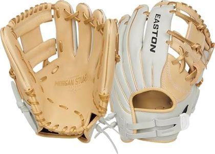 Easton | ELITE SERIES Fastpitch Softball Glove | Morgan Stuart Model | 11.5" | Pro I-Web | Right Hand Throw | Camel / White