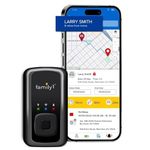 Family1st Auto GPS Tracker with Magnetic Case - Weatherproof and Waterproof Tracker Case - 4G LTE GPS Tracker with Real-Time Live Locator - Perfect for Kids, Teenagers, Seniors & Vehicles, Black (Portable)