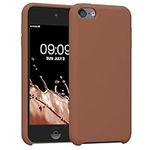 kwmobile TPU Silicone Case Compatible with Apple iPod Touch 6G / 7G (6th and 7th Generation) - Case Soft Flexible Protective Cover - Mocha
